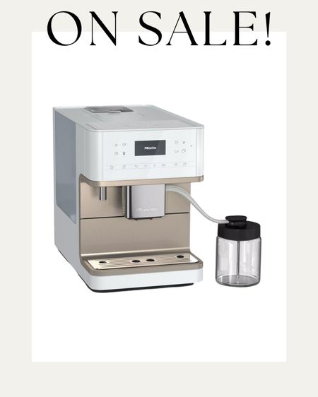 My coffee machine is on sale! It’s truly the best and it can make everything from a shot of espresso to a cup of coffee. The Miele does it ALL! plus it’s so pretty no need to hide it, looks great on the counter #coffee #miele #fashionjackson

#LTKhome #LTKsalealert