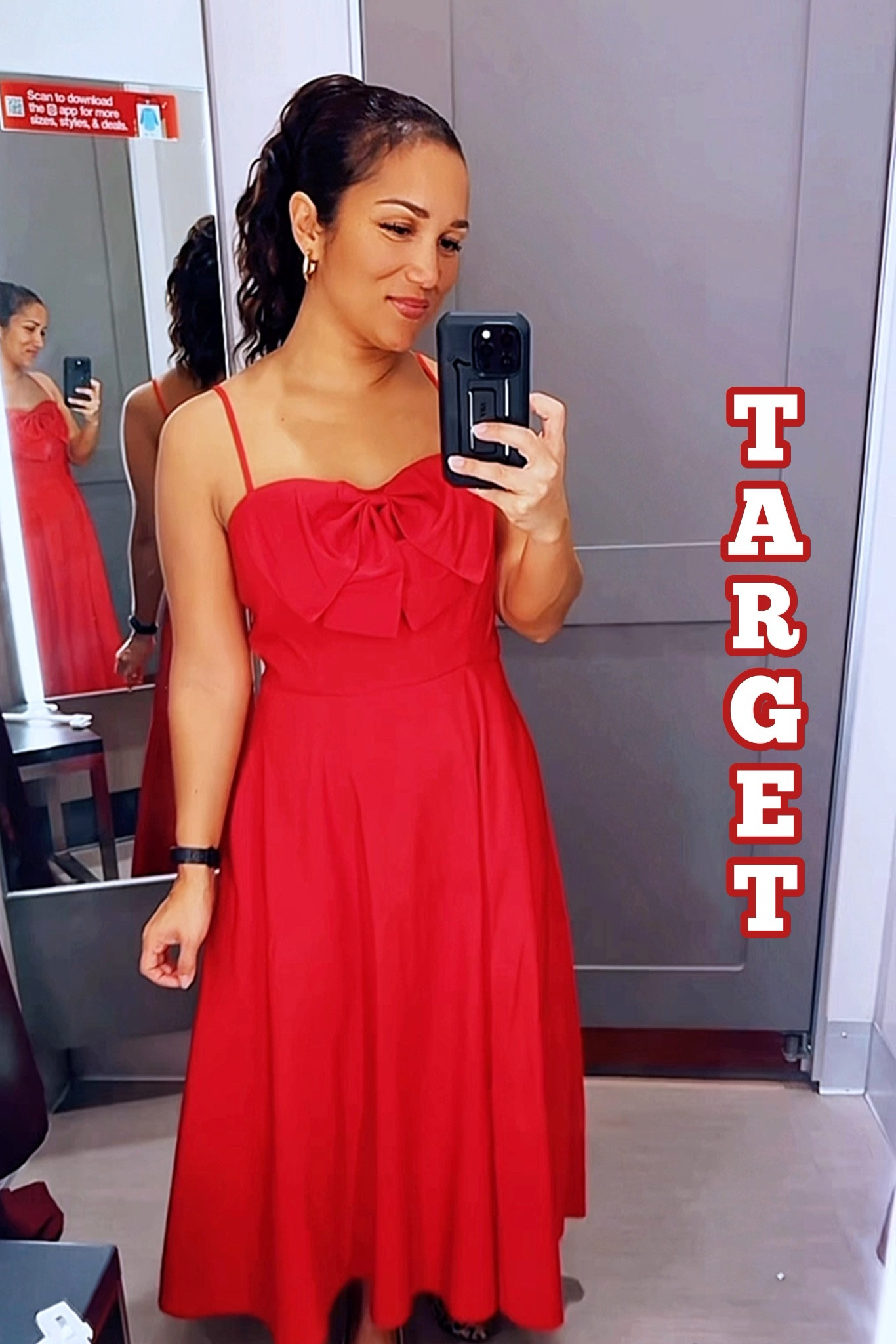 Feeling festive in this romantic and flirty red holiday dress from Target! 🎁 Perfect for holiday parties and turning heads all season long. I’m wearing a sz. M in this because they didn’t have the S, but S would’ve fit me better as a sz. 6. #TargetStyle #HolidayRomance 

Red dress
Holiday dresses
Bows


#LTKHoliday #LTKSeasonal #LTKFindsUnder50