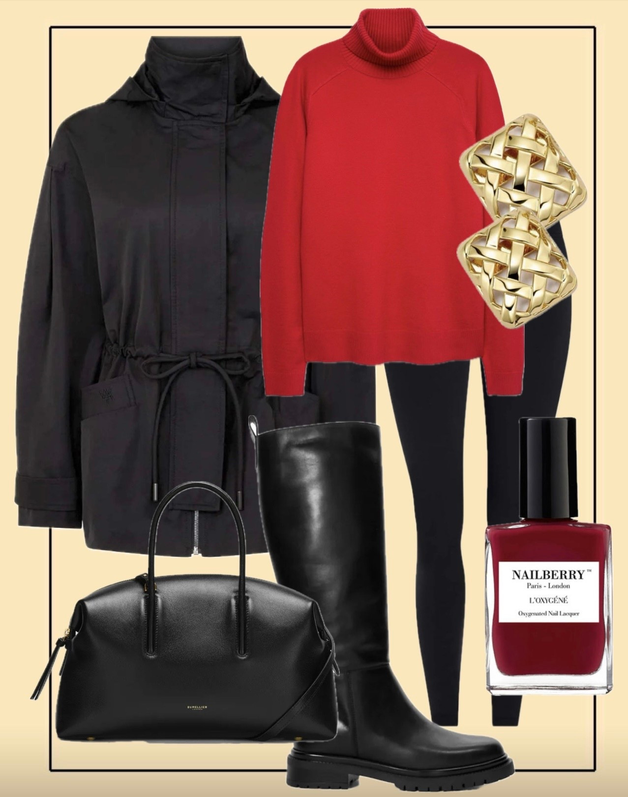 Rainy Day Chic ☔️


Red jumper 
Pop of Red/ knee high boots/waterproof/Demellier/

#LTKover50style #LTKwinter #LTKspring