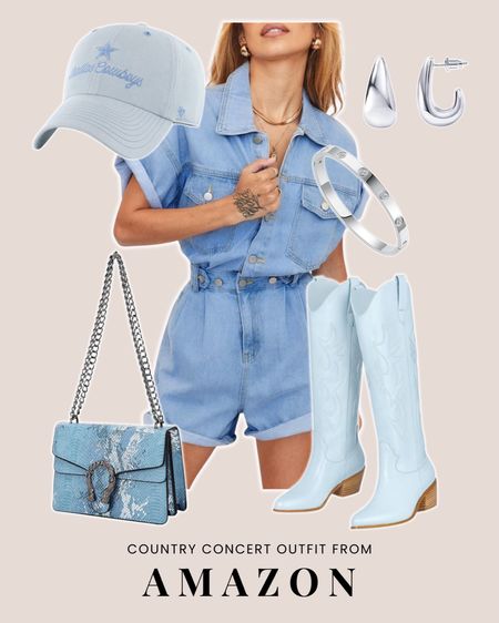 Country concert, stagecoach, concert outfit idea from Amazon 🤠🩵

#LTKfindsunder50 #LTKFestival #LTKfindsunder100