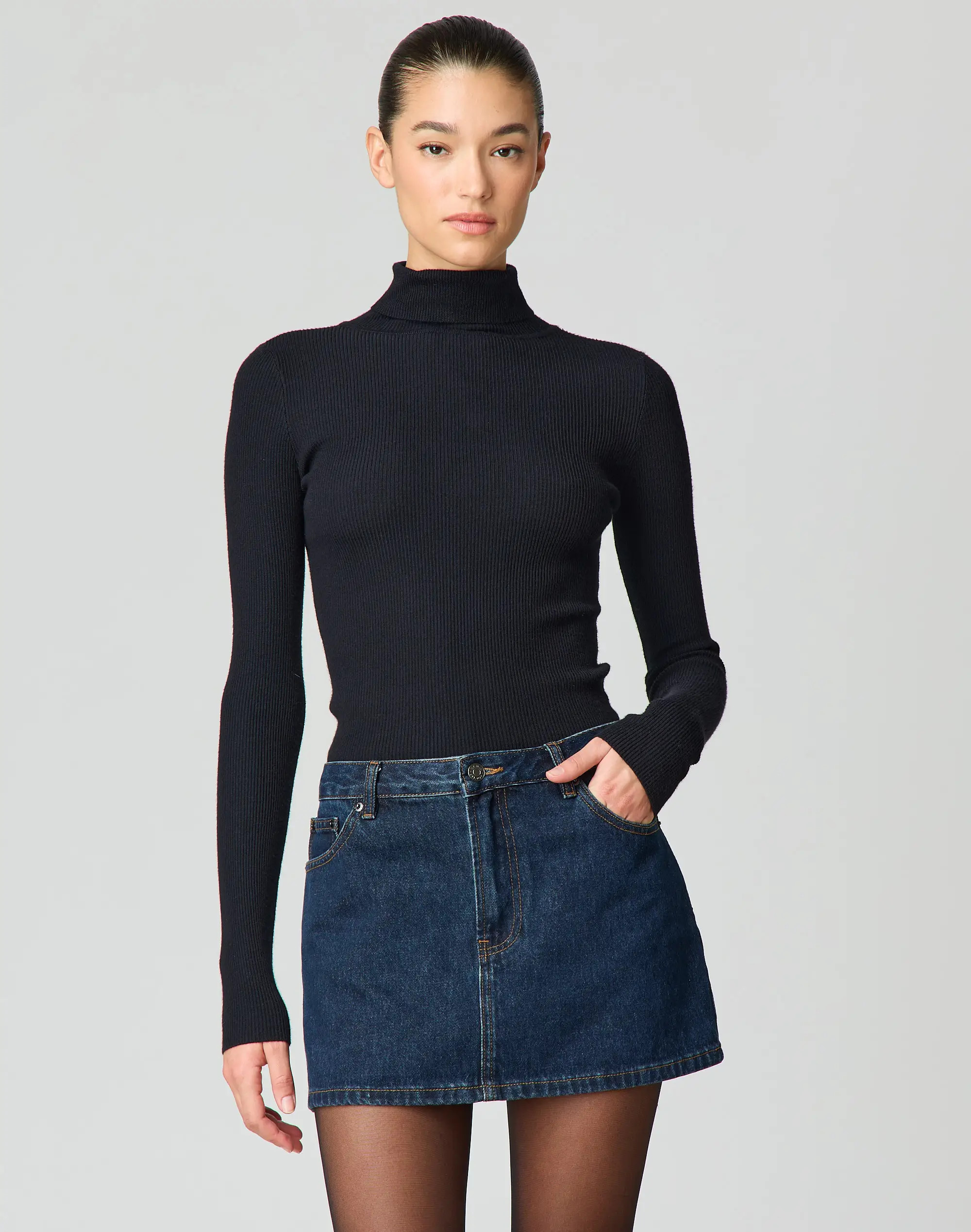 Low Rise Denim Mini Skirt | Glassons (Australia)