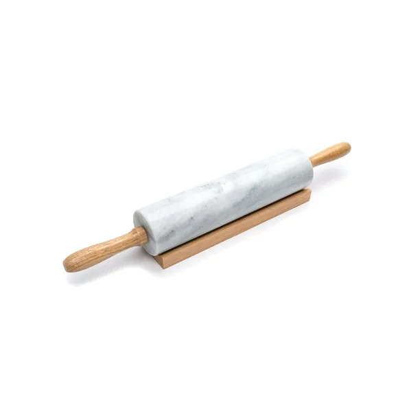 Fox Run White Marble Rolling Pin with Wooden Cradle, 10-Inch Barrel | Walmart (US)