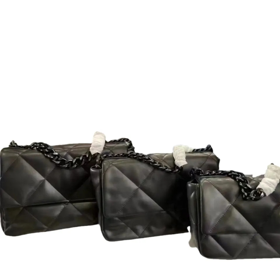 19 Handbag Flap Bag 10A Quality Finish Metal Thick Chain Gabrielle Classic Ladies Gold Silver Cha... | DHGate