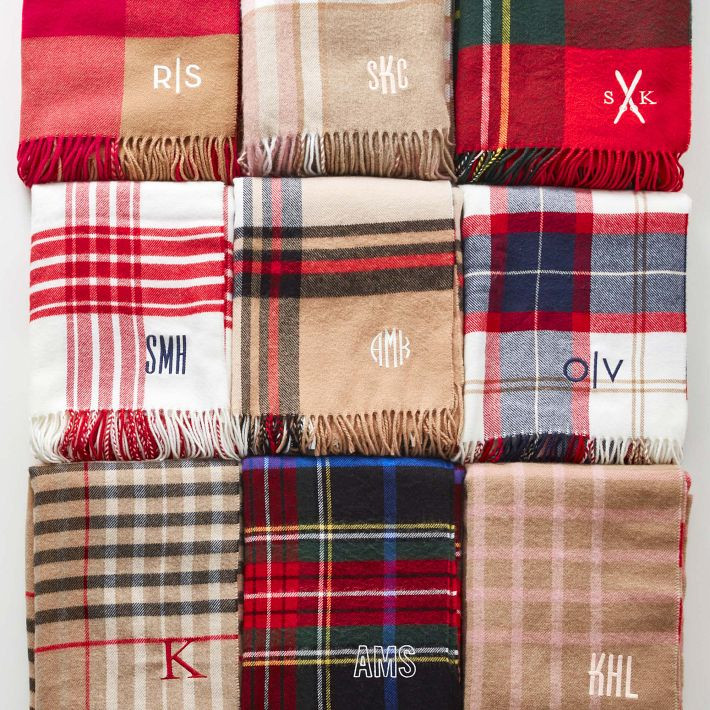 Italian Plaid Blanket Scarf | Mark and Graham