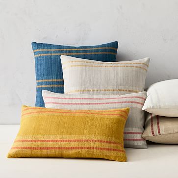 Silk Stripes Pillow Cover | West Elm (US)