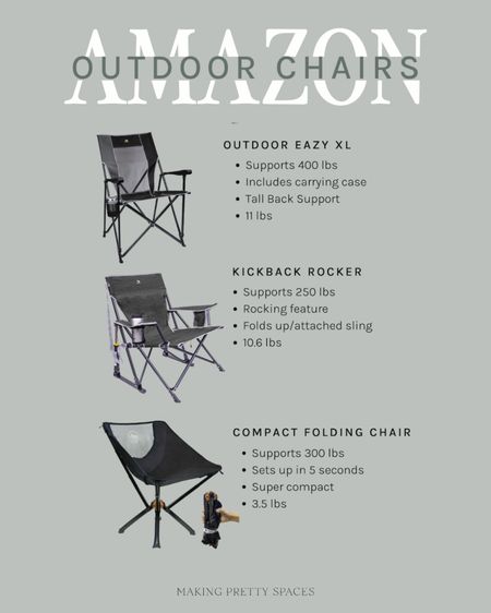 Amazon outdoor chairs, rocking chair, xl large chair, camping chair, outdoor chair, sports mom, folding chair, amazon finds, amazon outdoor, summer

#LTKFindsUnder50 #LTKSaleAlert #LTKTravel