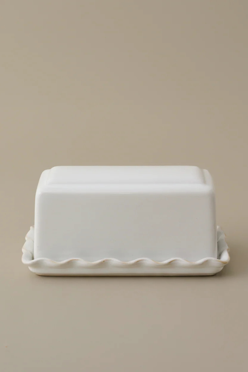 Antique White Margaret Butter Dish | Magnolia