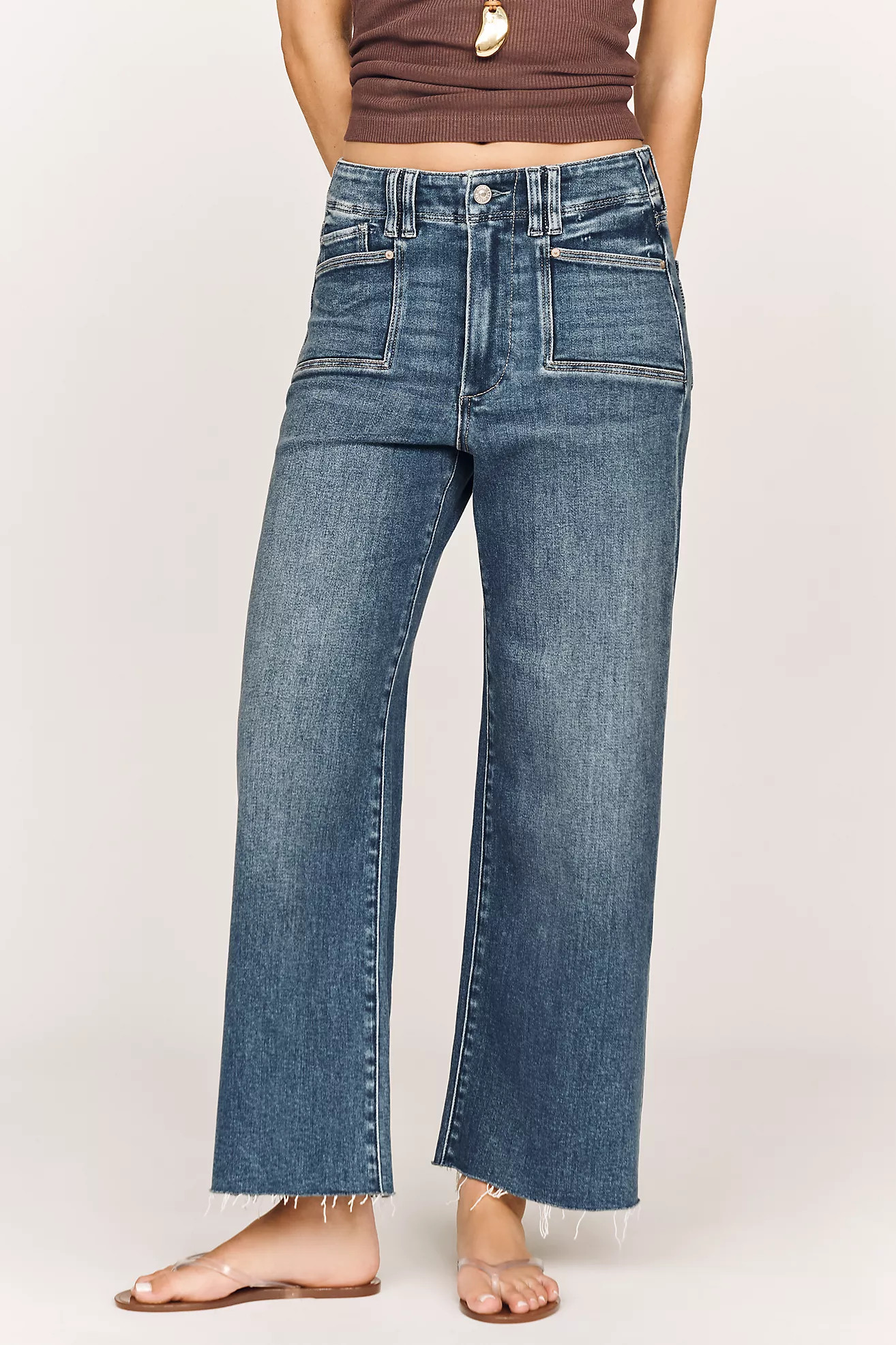 PAIGE Anessa Set High-Rise Crop Jeans | Anthropologie (US)