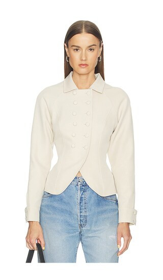 LIONESS Form Jacket in Cream. - size XXL | Revolve Clothing (Global)