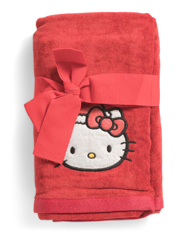 Set Of 2 Glitter Hello Kitty Hand Towels | TJ Maxx