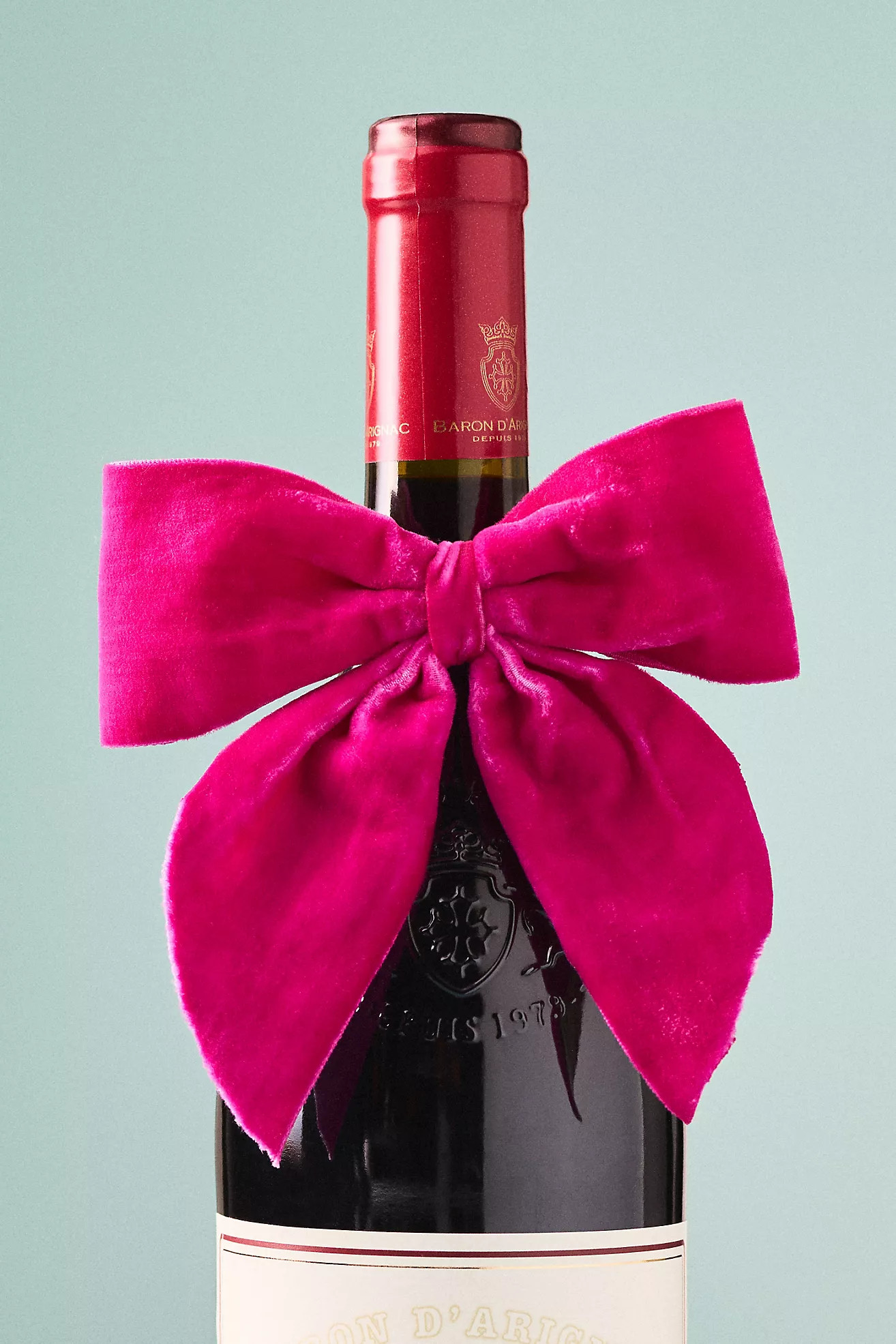 Velvet Wine Bottle Bow | Anthropologie (US)
