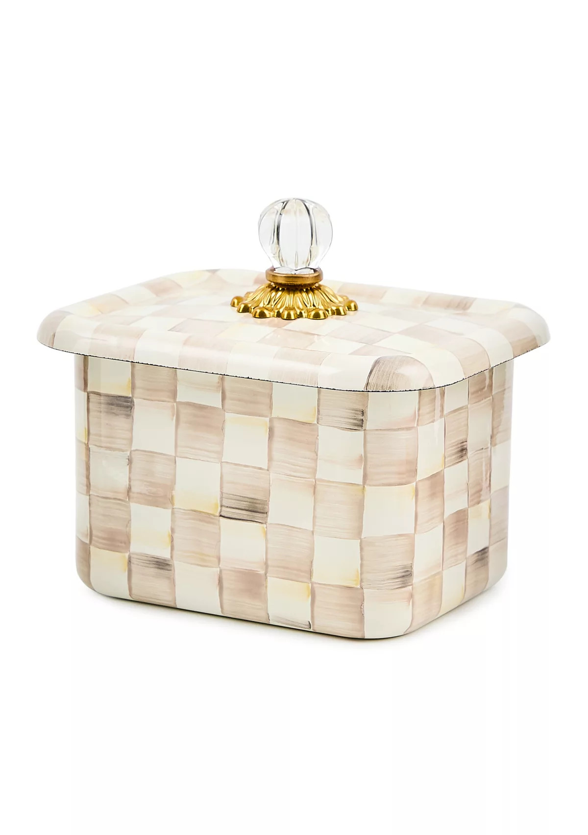 Enamel Check Recipe Box | Belk