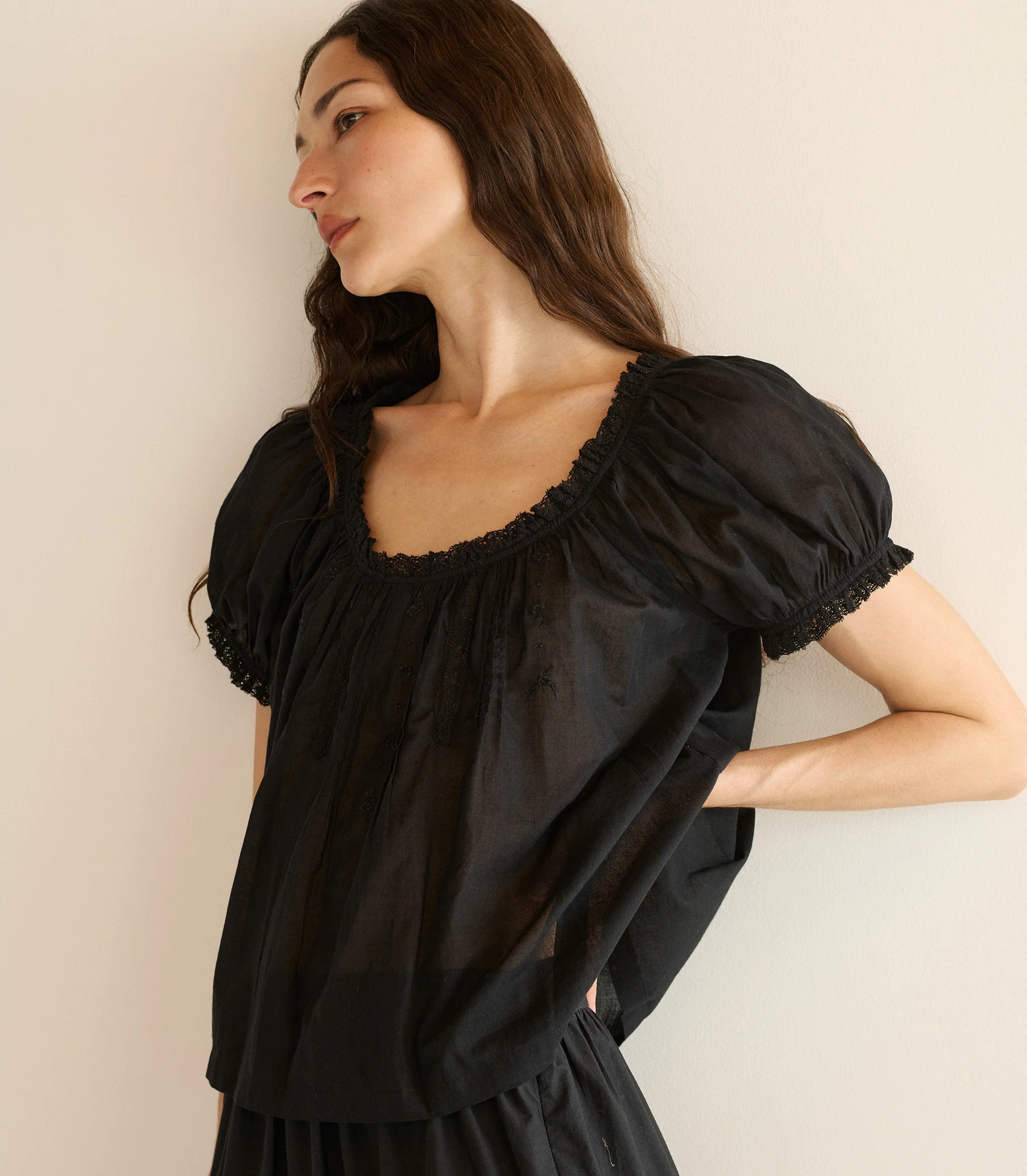 Frederica Top - Black | DÔEN | DOEN