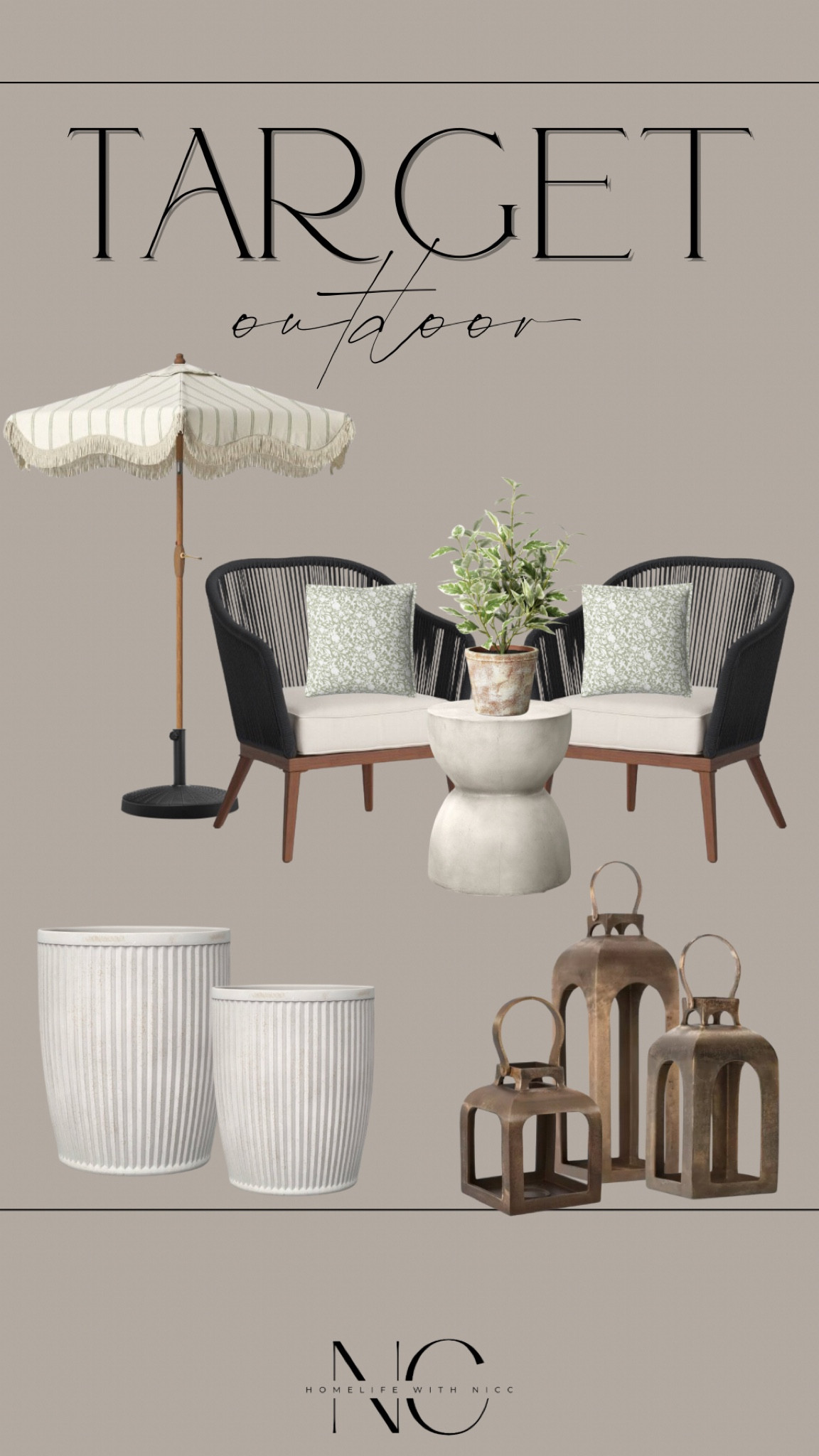 Target outdoor! A mix of new items and best sellers to help refresh your patio! #target #targetoutdoor #targetpatiorefresh #outdoorrefresh #outdoordecor #patiodecor #organicmodern #neutraldecor #outdoorneutral

#LTKStyleTip #LTKSeasonal #LTKHome