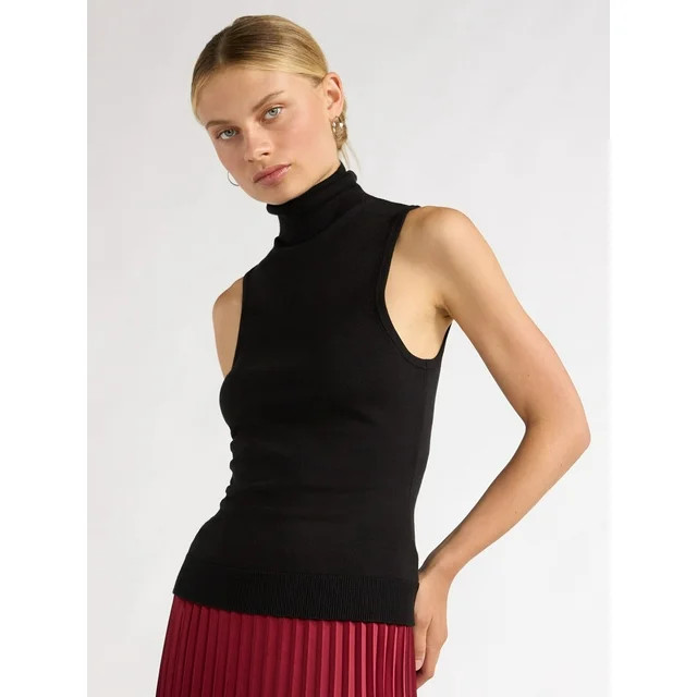 Scoop Women’s Ultimate Turtleneck Sweater Shell, Sizes XS-XXL | Walmart (US)