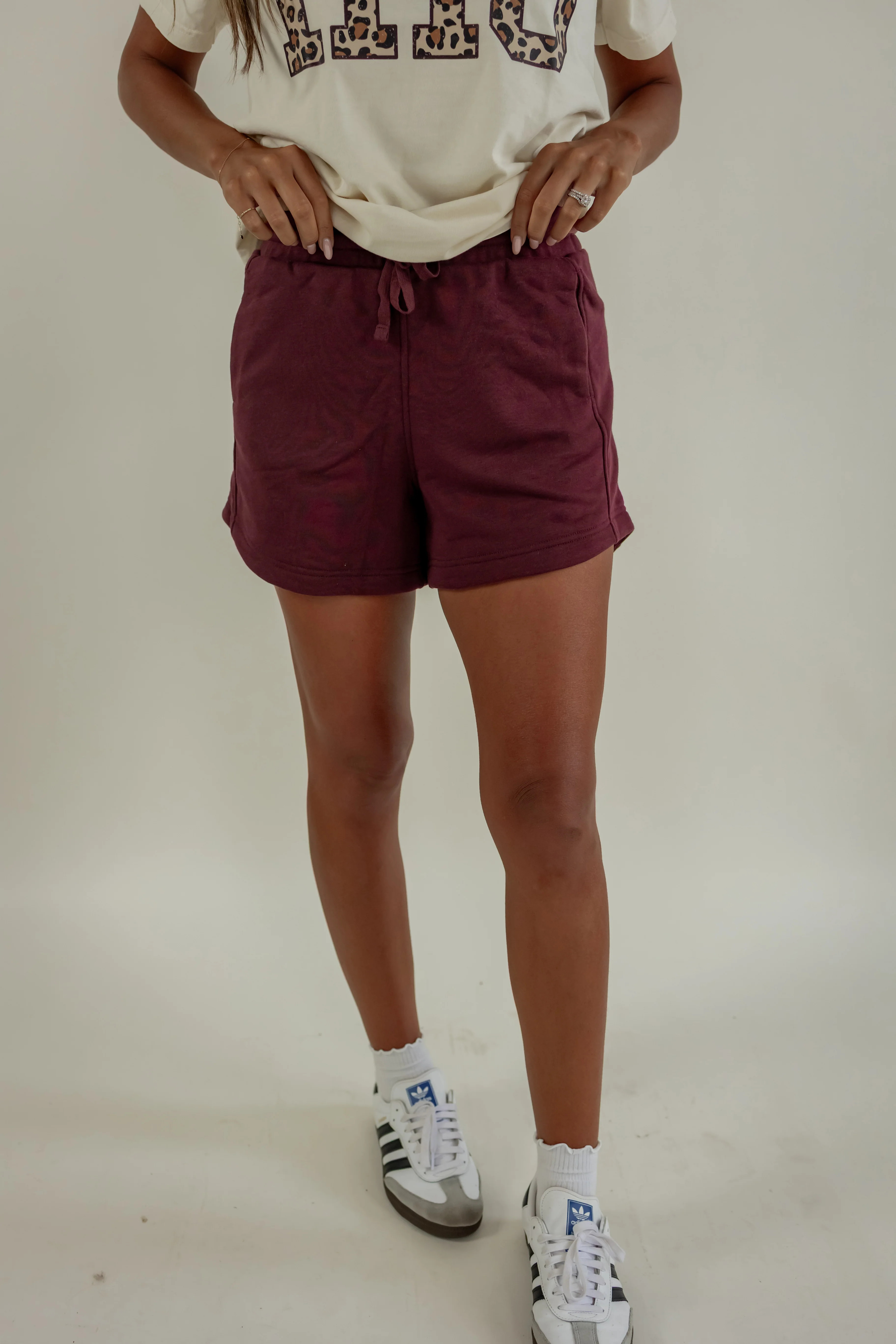 THE FRENCH TERRY SHORT | MAROON | SHOP HARCO