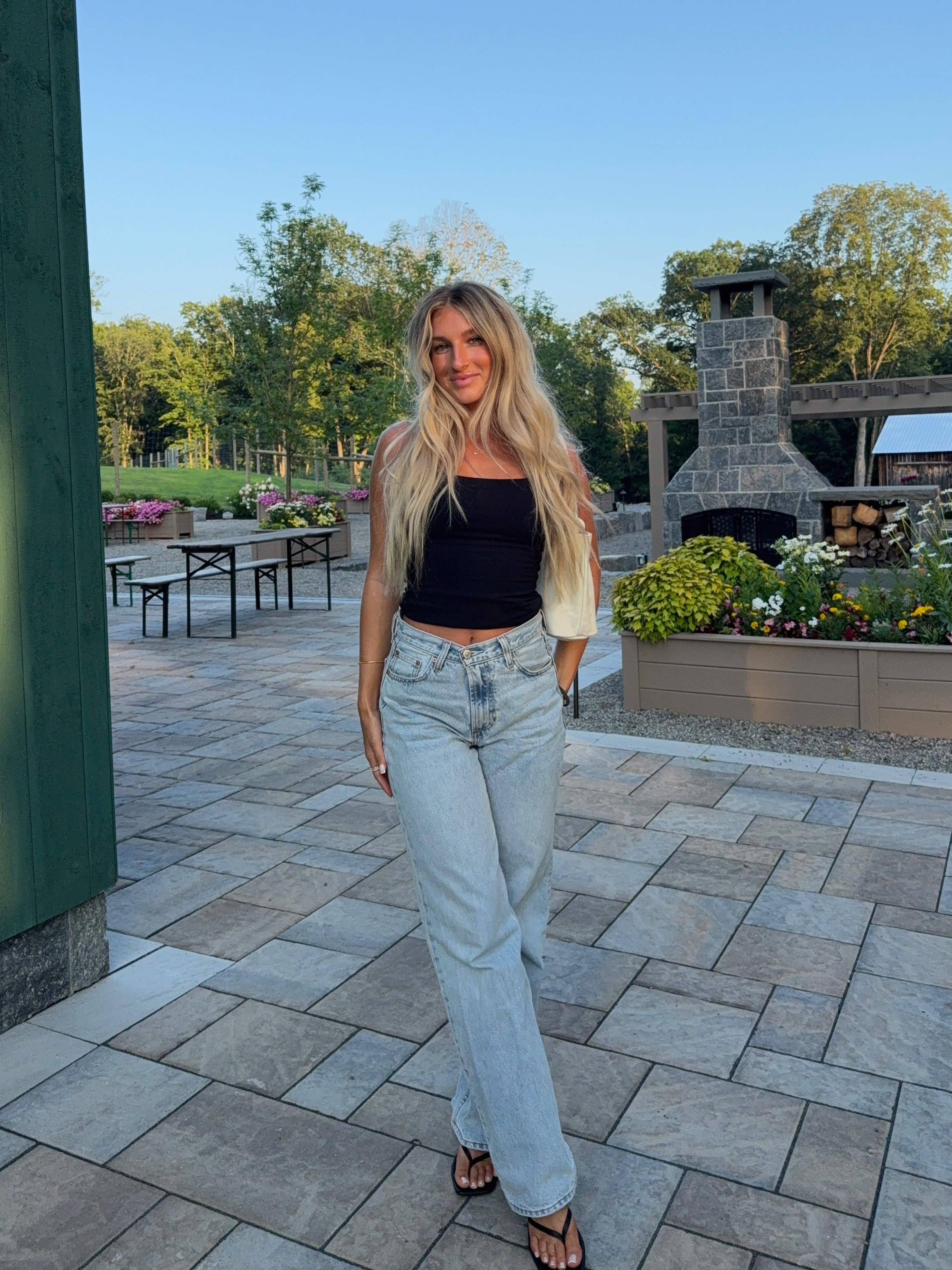 top & jeans: aritzia,
shoes: steve madden,
bag: goyard 

 #LTKSeasonal #LTKStyleTip #LTKShoeCrush