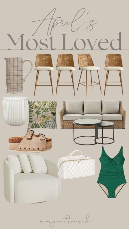 Aprils favorites
Most shopped
Home furniture
Outdoor furniture
Barstools
Swivel chair
Women’s one piece
Ugg slides 