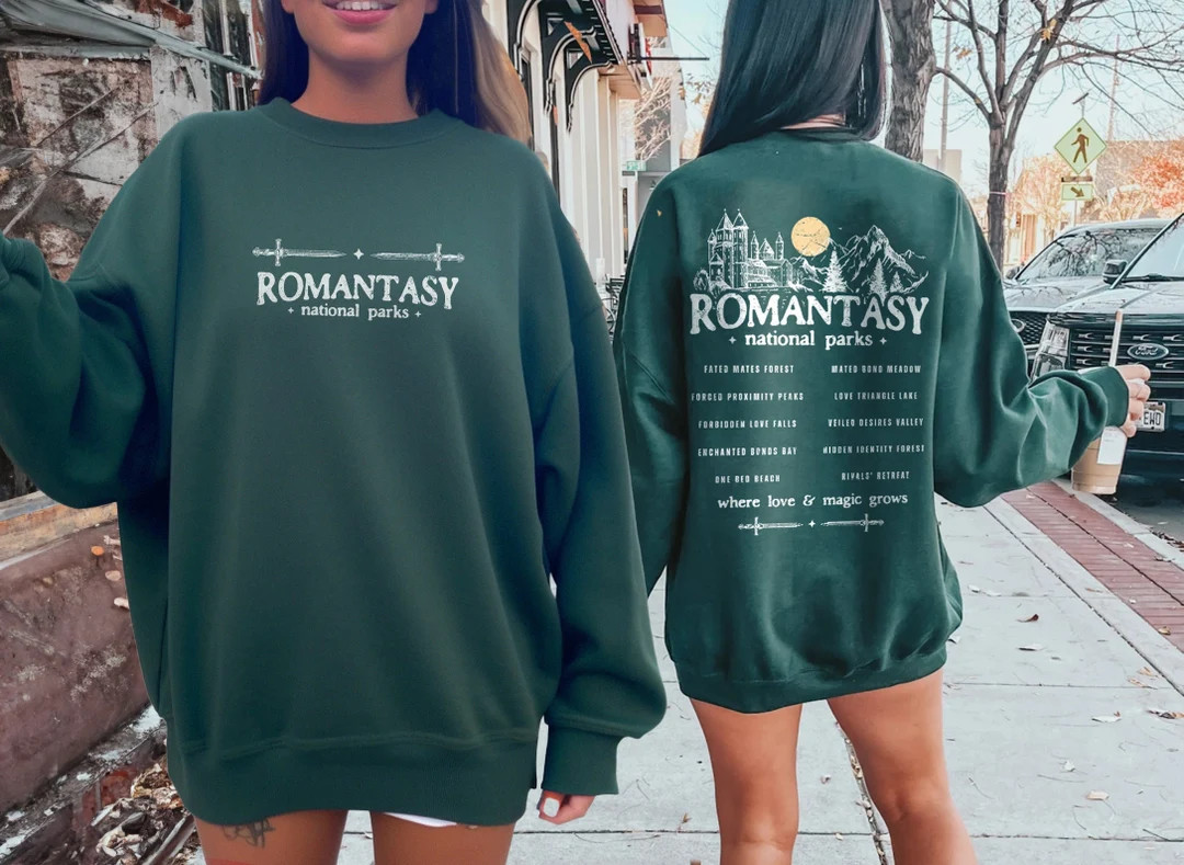Romantasy Reader Sweatshirt Fantasy Romance Reader Bookish Merch Book Tropes Shirt Romance Reader... | Etsy (US)