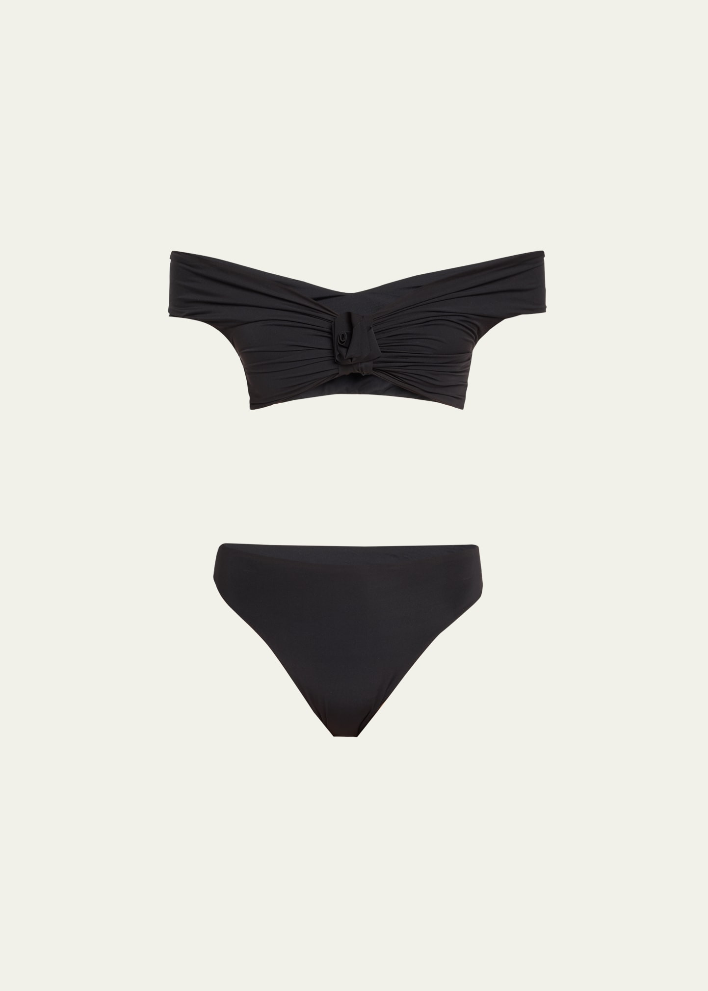 MAYGEL CORONEL Sauco Off-Shoulder Two-Piece Swimsuit | Bergdorf Goodman