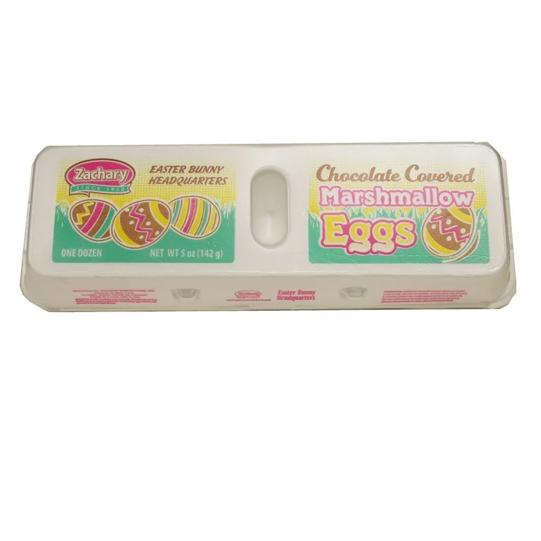 Zachary 5.5 oz. Chocolate Marshmallow Eggs - Egg Carton | Walmart (US)