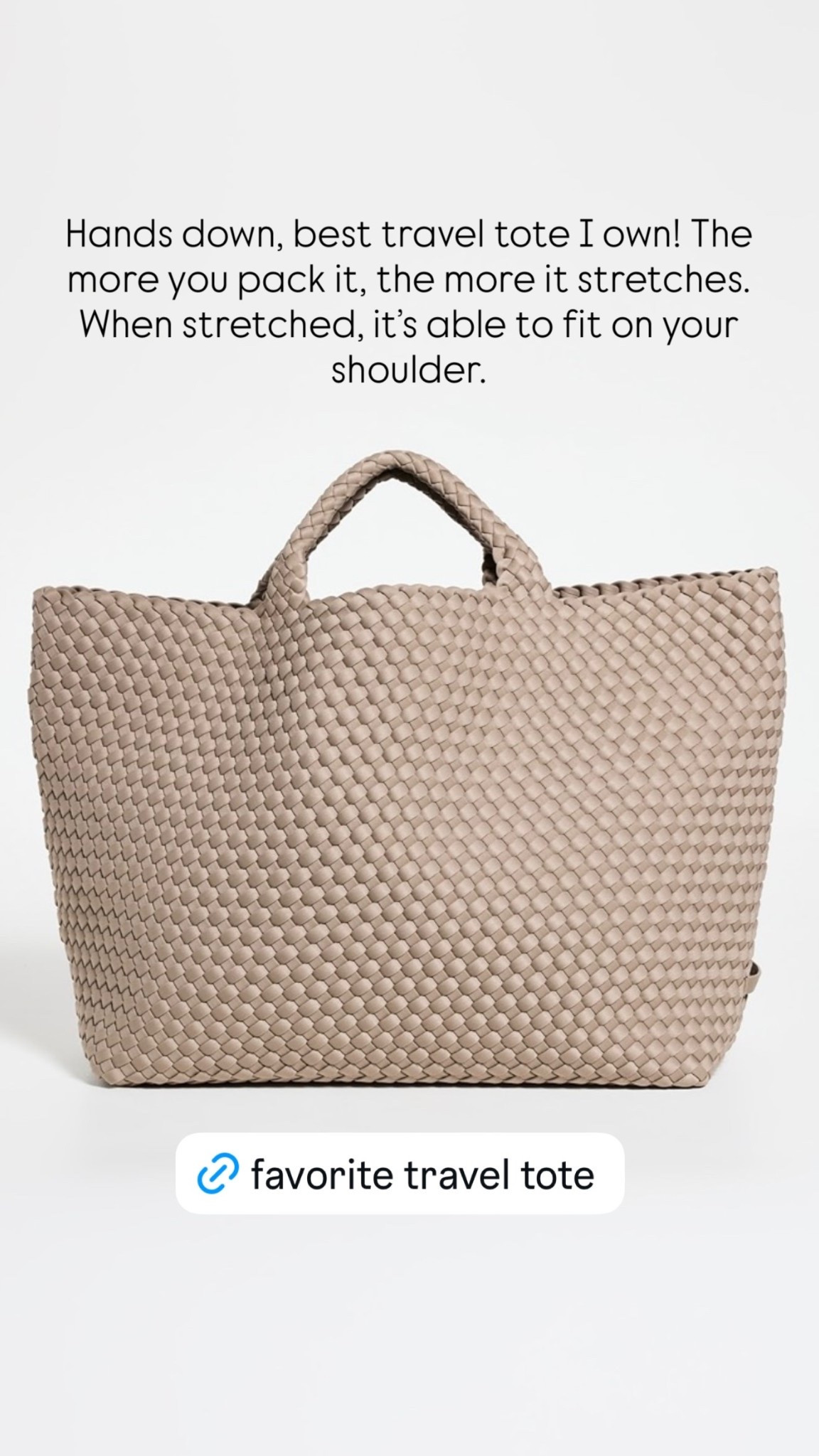 SHOPBOP SPRING EVENT ❤️S

Hands down, best travel tote I own! The more you pack it, the more it stretches. When stretched, it’s able to fit on your shoulder.