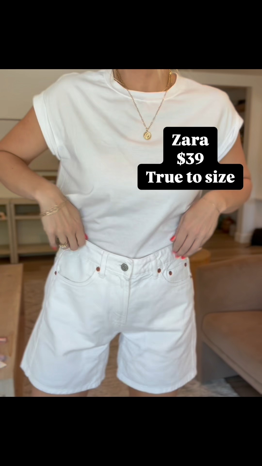 Denim shorts from Zara! 