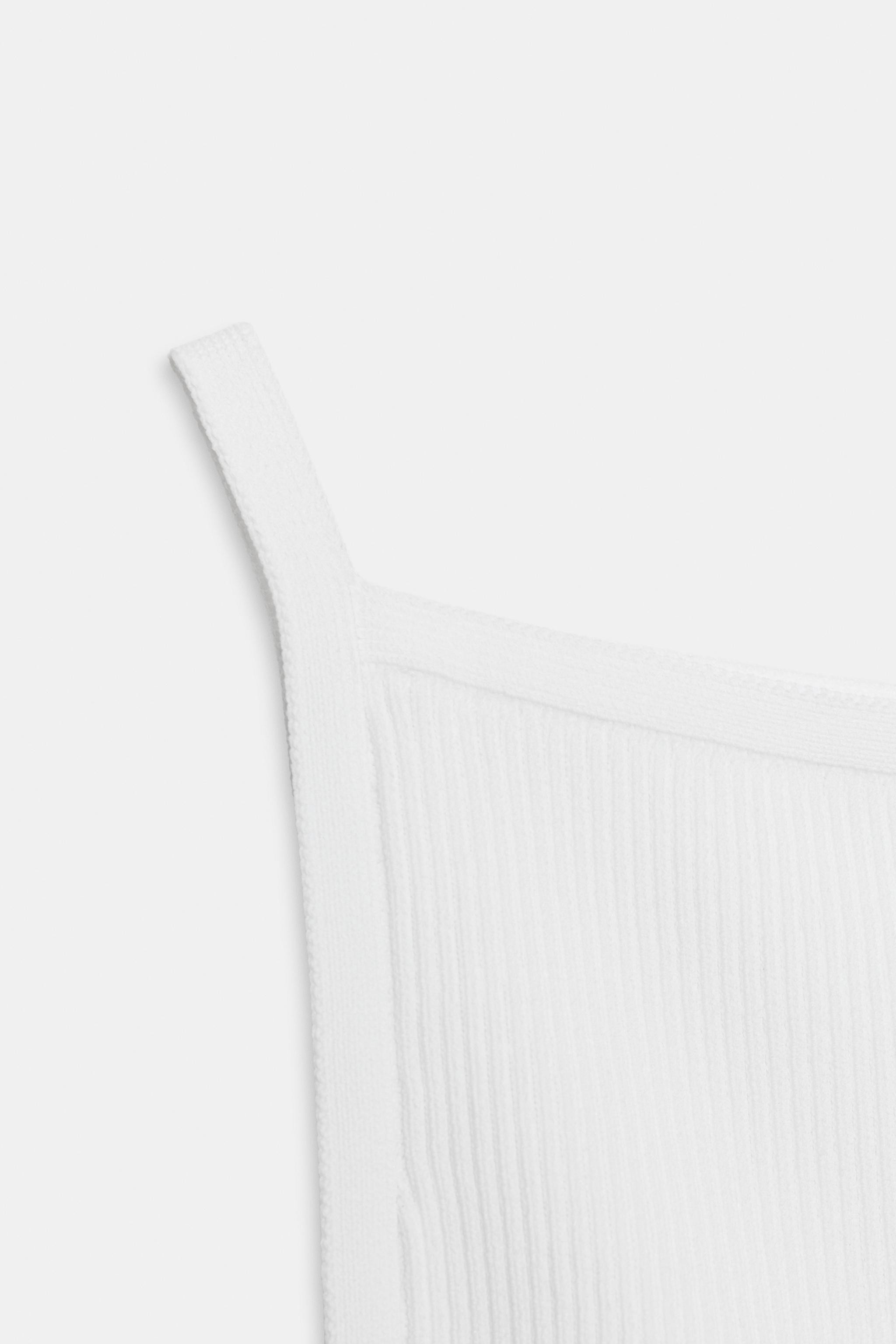 RIBBED KNIT HALTER TOP | Zara Canada