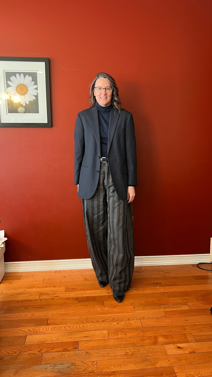 Sneaking in a fun casual Friday look before heading out for the long weekend!! Today’s outfit critique from the 14 year old … “those pants are fun”. It is hard to say if that was a compliment or sarcasm. I’m going with compliment. I think they are fun. Happy Friday! #whatiweartowork #casualfriday #funfriday #zaradenim #workstyle

#LTKWorkwear #LTKootd #LTKOver40