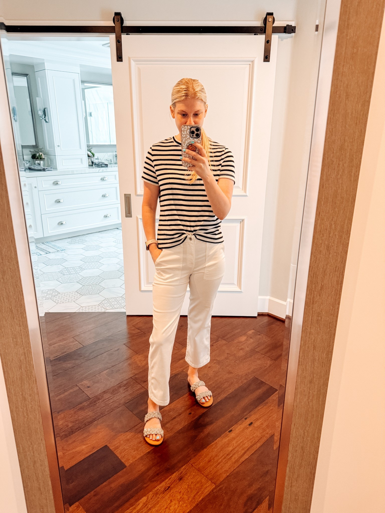 Another day another outfit with my new favorite top for summer! These white pants are so comfortable but also look great dressed up or down. Under $100! 

#LTKSummerEdit #LTKFindsUnder100 #LTKStyleTip
