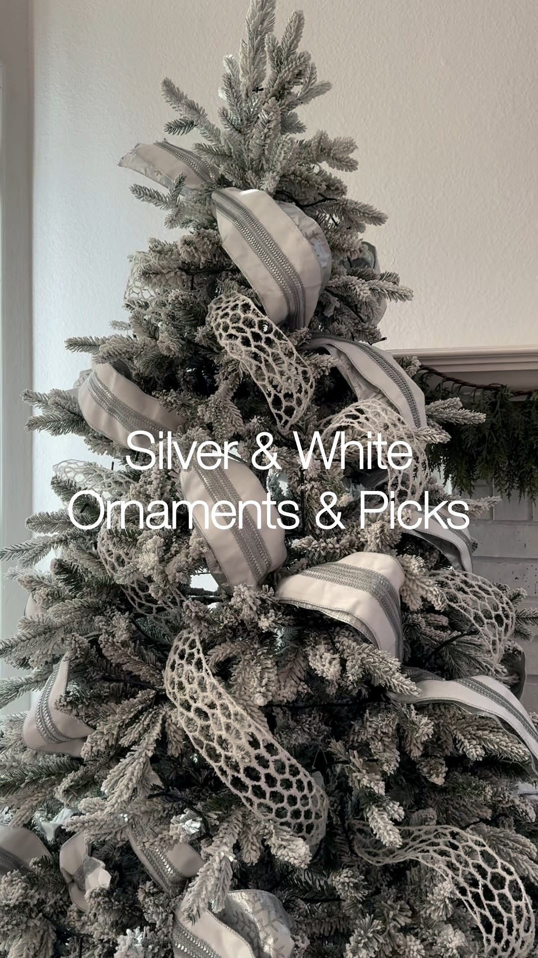 Tree decor for silver and white Christmas theme

#LTKSeasonal #LTKHoliday #LTKHome