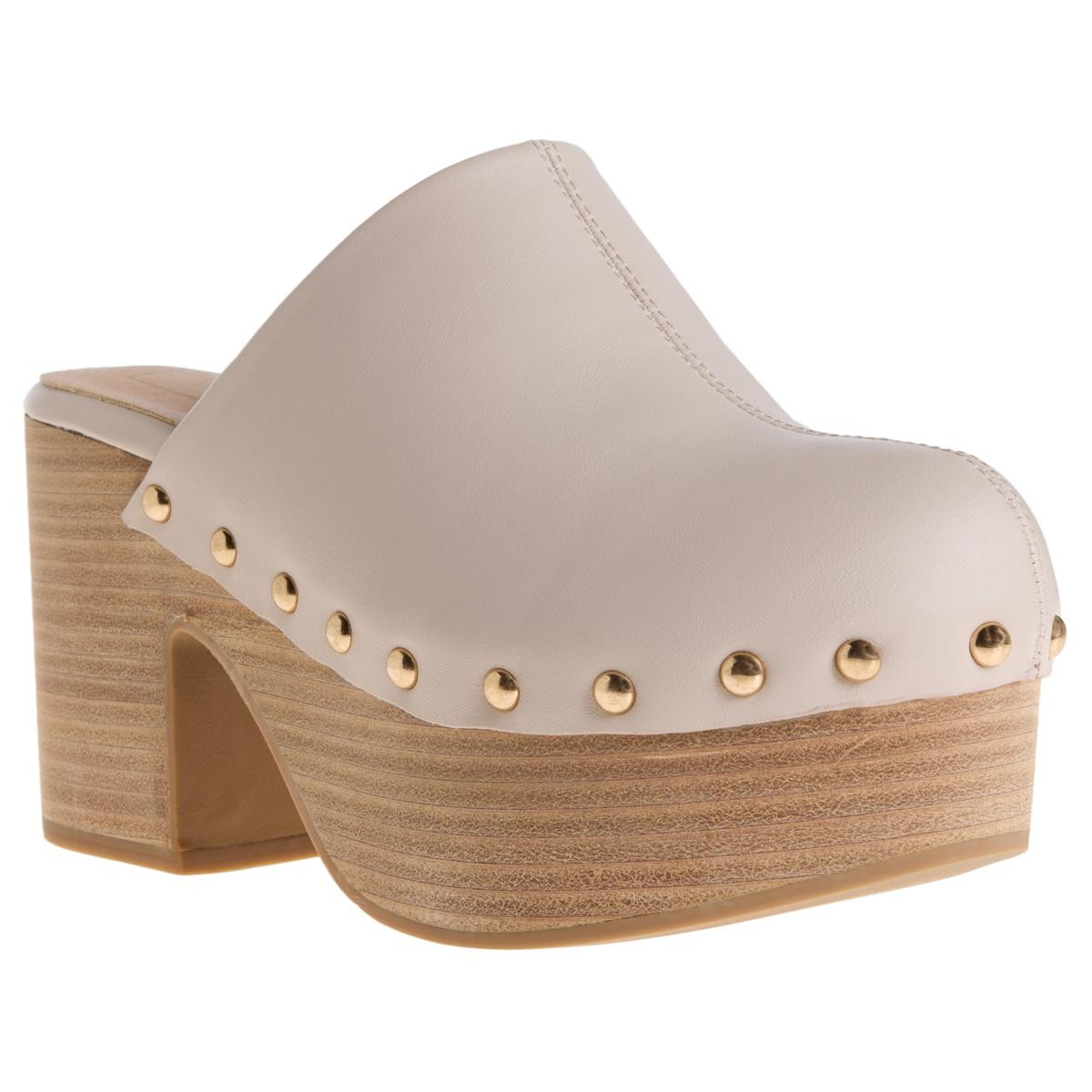 SHUSHOP Gigi Clog with Nail Head Studs - 23291866 | HSN | HSN