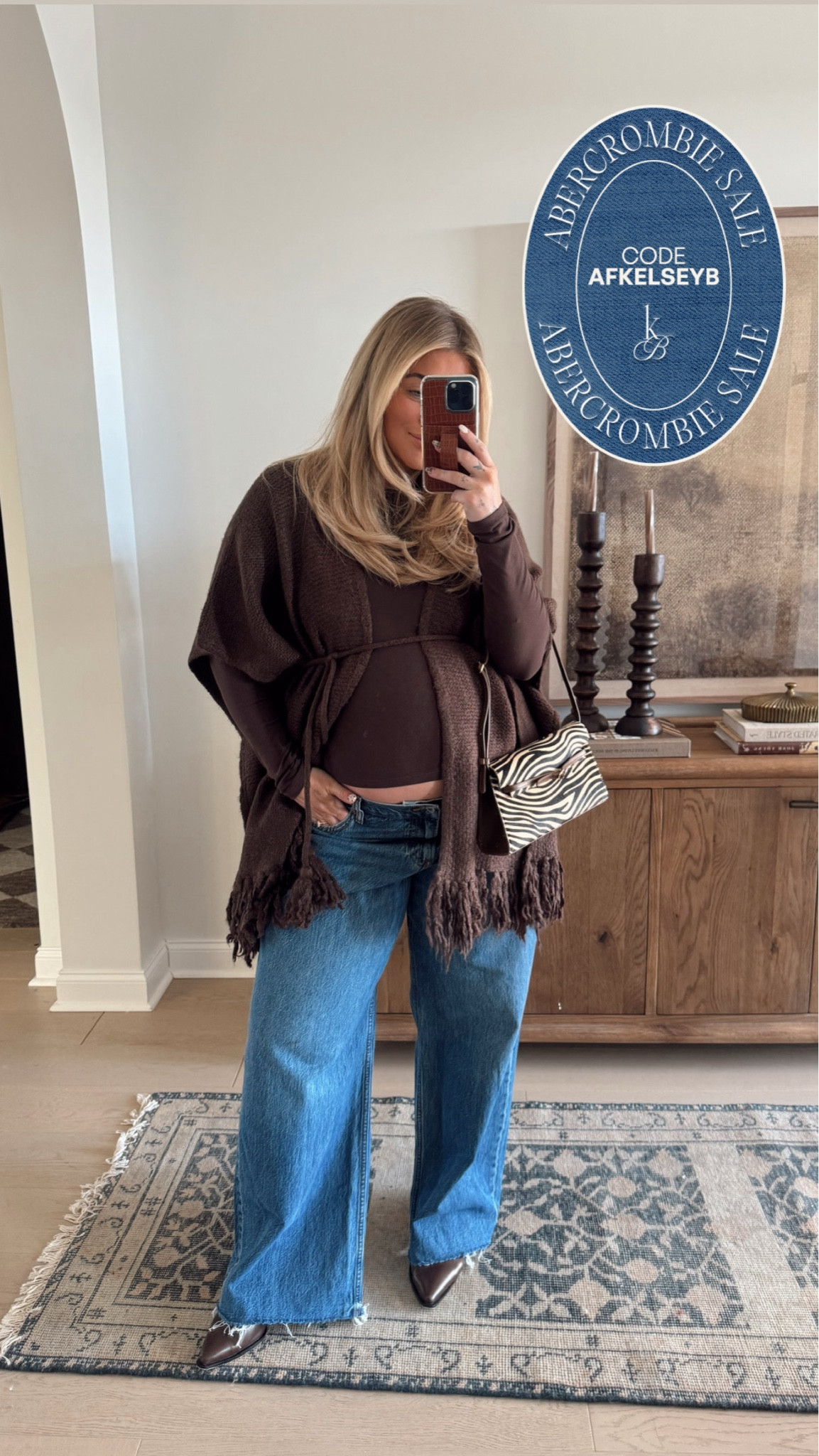 Abercrombie outfit on sale🤎 CODE: AFKELSEYB

Jeans- 33 
Long sleeve- brown 

#LTKSaleAlert #LTKMidsize