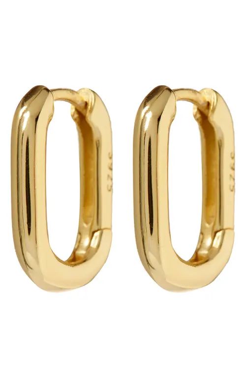 Luv AJ Chain Link Huggie Hoop Earrings in Metallic Gold at Nordstrom | Nordstrom