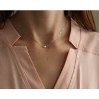 gold choker, silver choker necklace, dainty choker necklace, small cz, tiny cubic zirconia, fake diamond, dainty necklace, N01 | Etsy (US)