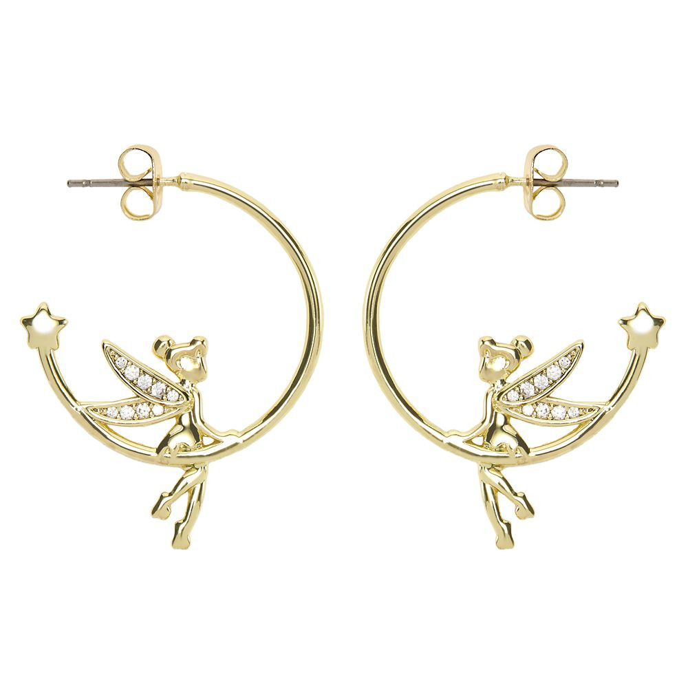 Tinker Bell Half Hoop Earrings | Disney Store