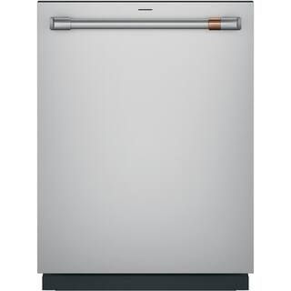 Cafe 24 in. Built-In Top Control Dishwasher in Stainless Steel with Stainless Steel Tub, Sliding ... | The Home Depot