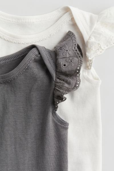 2-pack Cotton Jersey Bodysuits | H&M (US + CA)