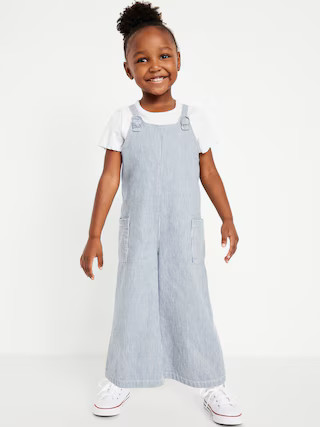 Short-Sleeve Ribbed T-Shirt and Jumpsuit Set for Toddler Girls | Old Navy (US)