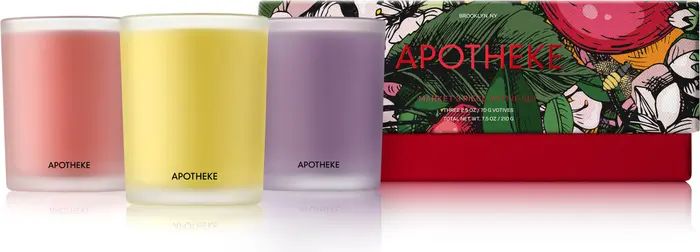 APOTHEKE Market 3-Piece Frosted Votive Candle Set $42 Value | Nordstrom | Nordstrom