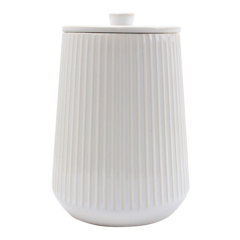 White Pasadena Canister, Large | At Home