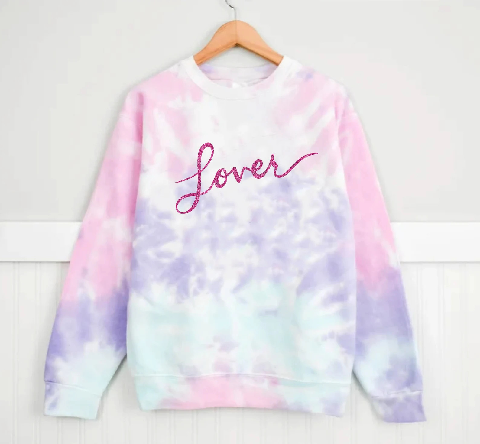 Taylor Swift LOVER Tie-Dye Unisex Sweatshirt - Swiftie Fan hoodie - swiftie lover Tie-Dye sweater... | Etsy (US)
