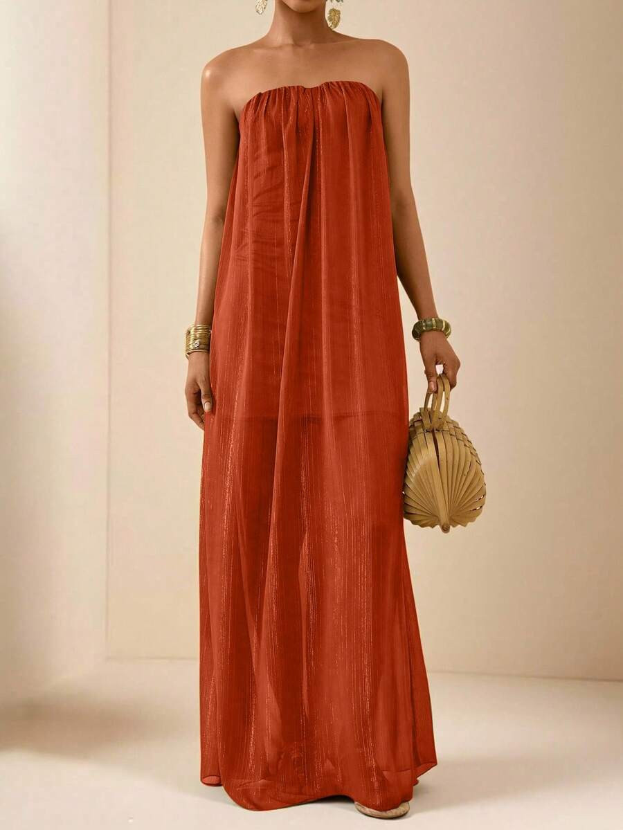 Vesra Women's Elegant Chiffon Dress | SHEIN