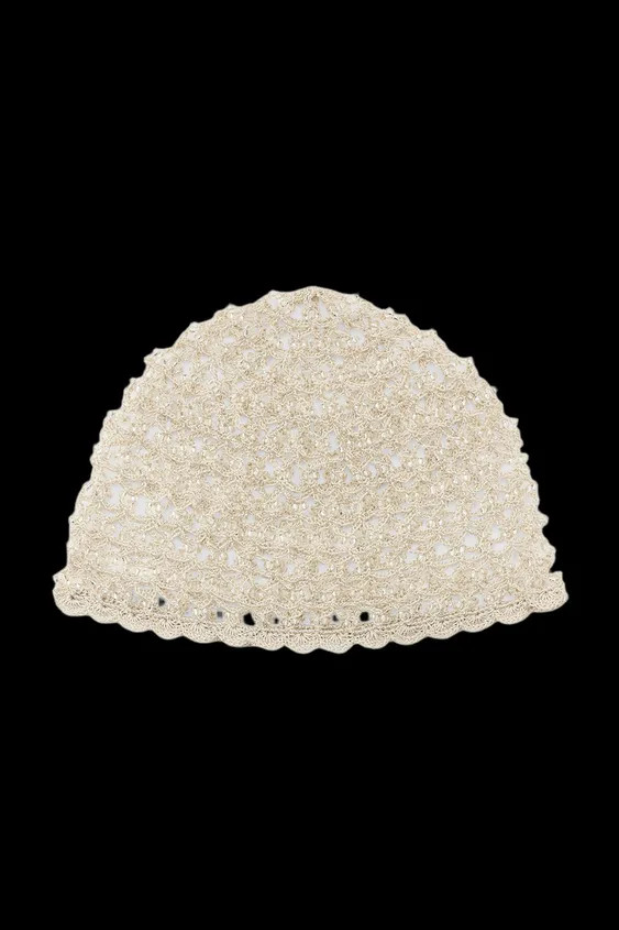 CROCHET BEADED SKULLCAP | Zara UK
