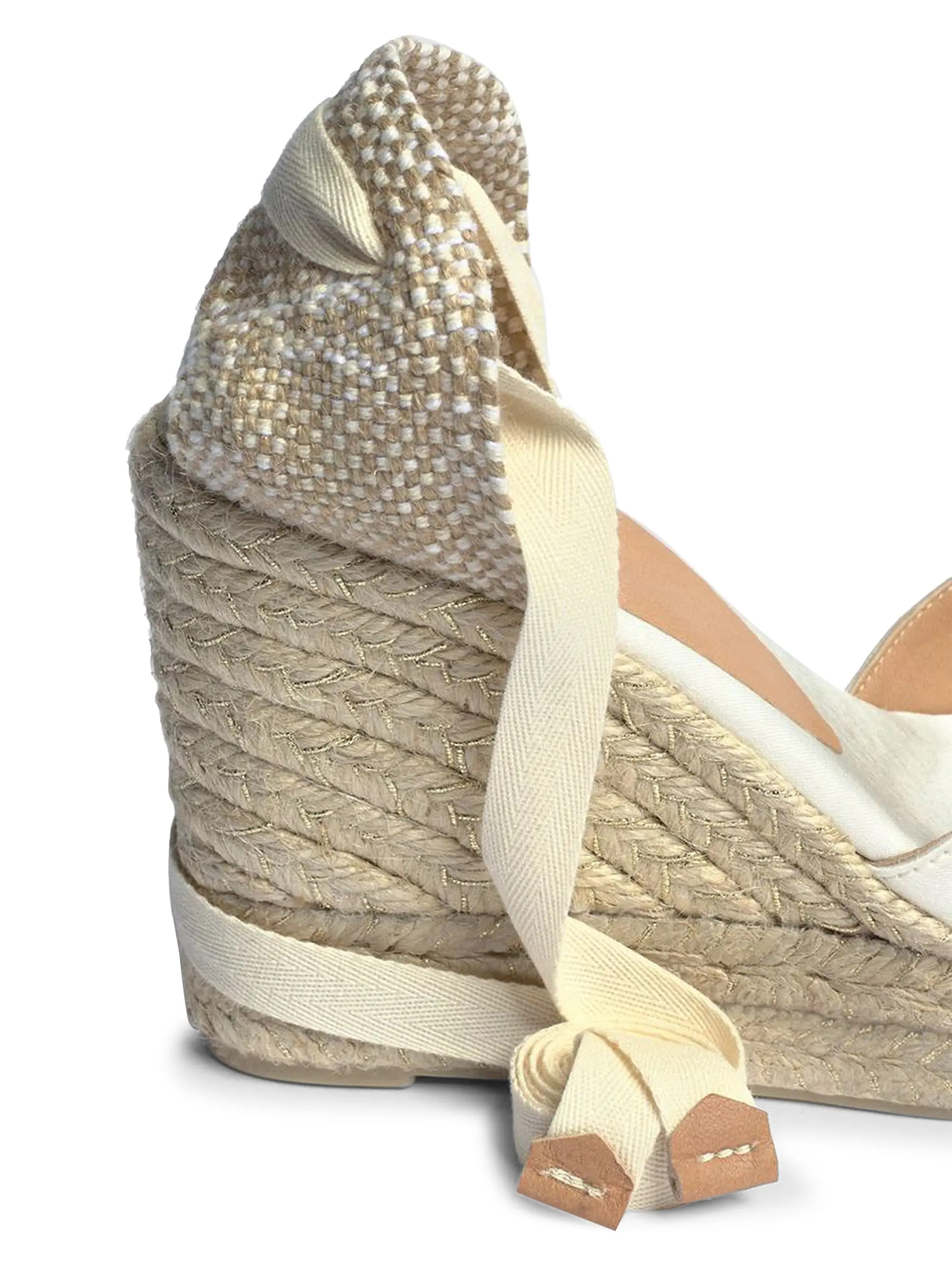 Castañer Chiara Satin Platform Wedge Espadrilles | Saks Fifth Avenue | Saks Fifth Avenue