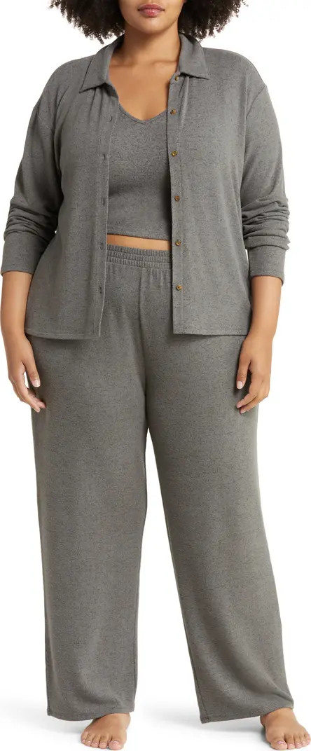 3-Piece Cozy Cardi Pajamas | Nordstrom