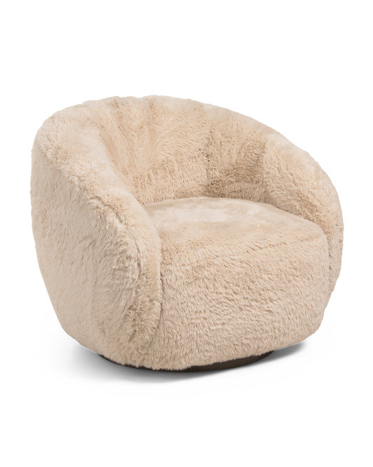 Swivel Round Back Accent Chair | TJ Maxx