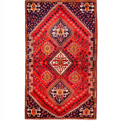 Babbett One-of-a-Kind 4'7" x 7'10" 1970s Area Rug in Red/Black | Wayfair North America