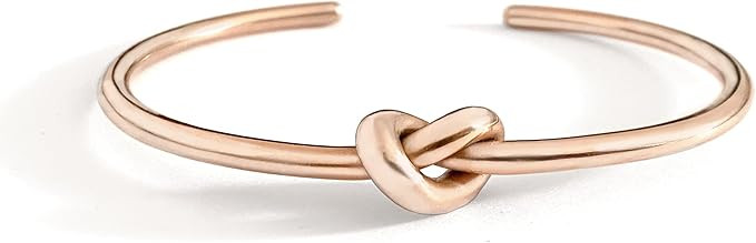 Altitude Boutique Cuff Bangle Gold Bracelets for Women | Tie The Knot Love Bracelet for Bridesmai... | Amazon (US)