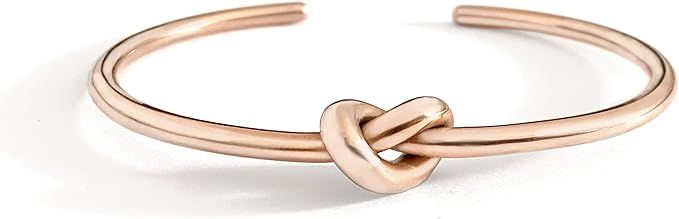 Altitude Boutique Cuff Bangle Gold Bracelets for Women | Tie The Knot Love Bracelet for Bridesmai... | Amazon (US)